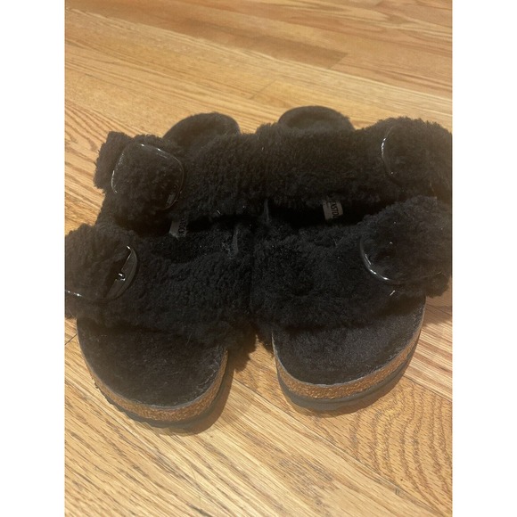 BIRKENSTOCK Arizona Big Buckle Shearling Sandal - Picture 2 of 5